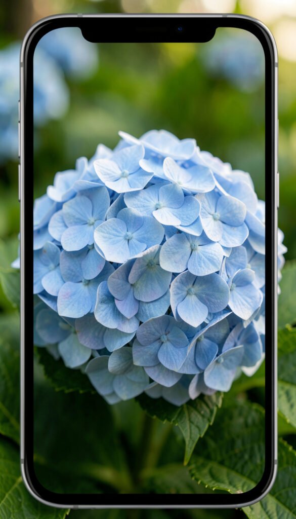 Hortensias Azules - Flores naturales 4K