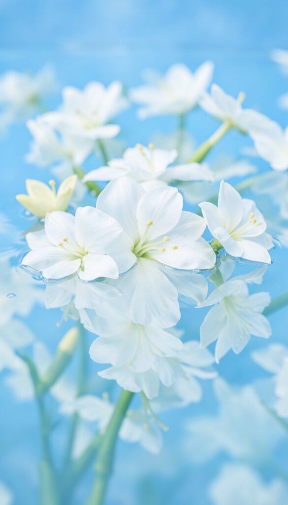 Lirios en Agua Cristalina - imágenes de flores gratis