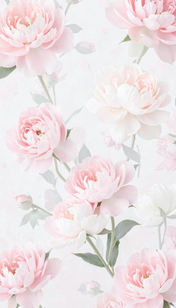Peonías Suaves - Imágenes de Flores Hermosas para