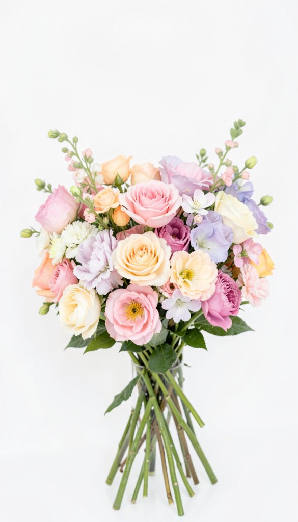 Ramo de Flores Pastel - flores bonitas para alegrar