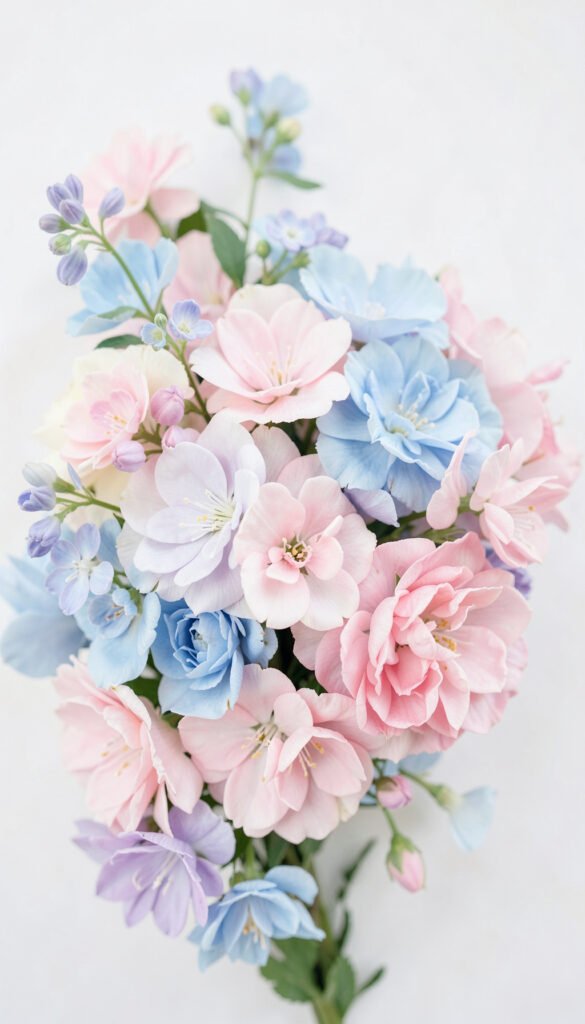 Flores Pastel - flores hermosas y coloridas