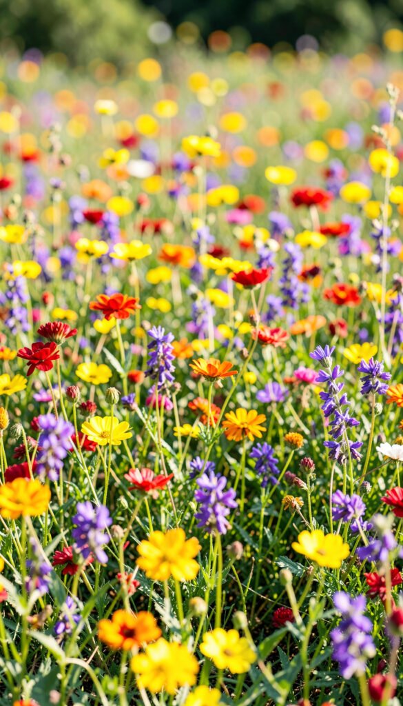 Campo Silvestre - flores hermosas y coloridas
