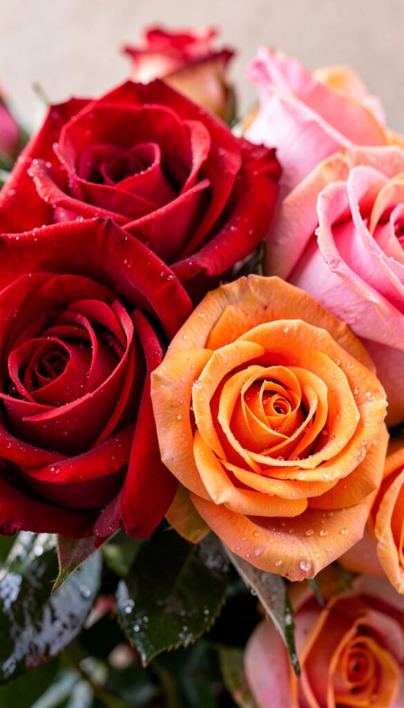 Rosas Intensas - flores hermosas y coloridas