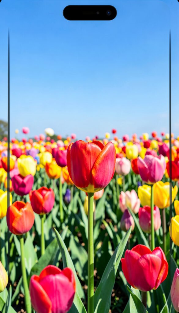 Tulipanes de colores vibrantes - Imágenes de Flores para Estados