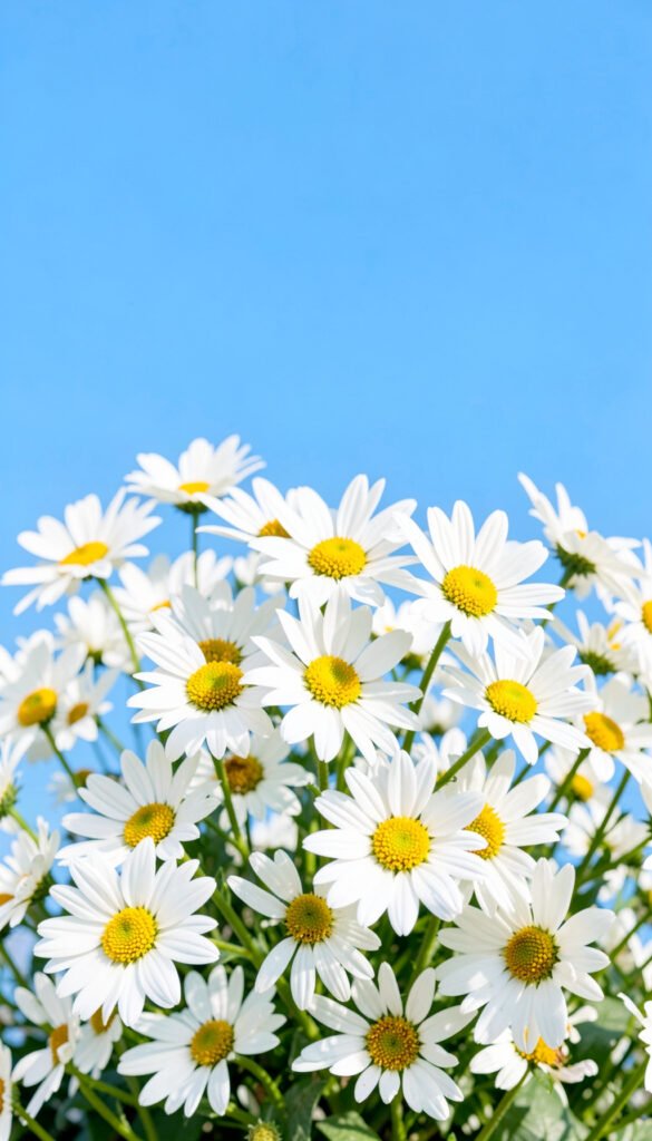 Margaritas y cielo azul - Imágenes de Flores para Estados