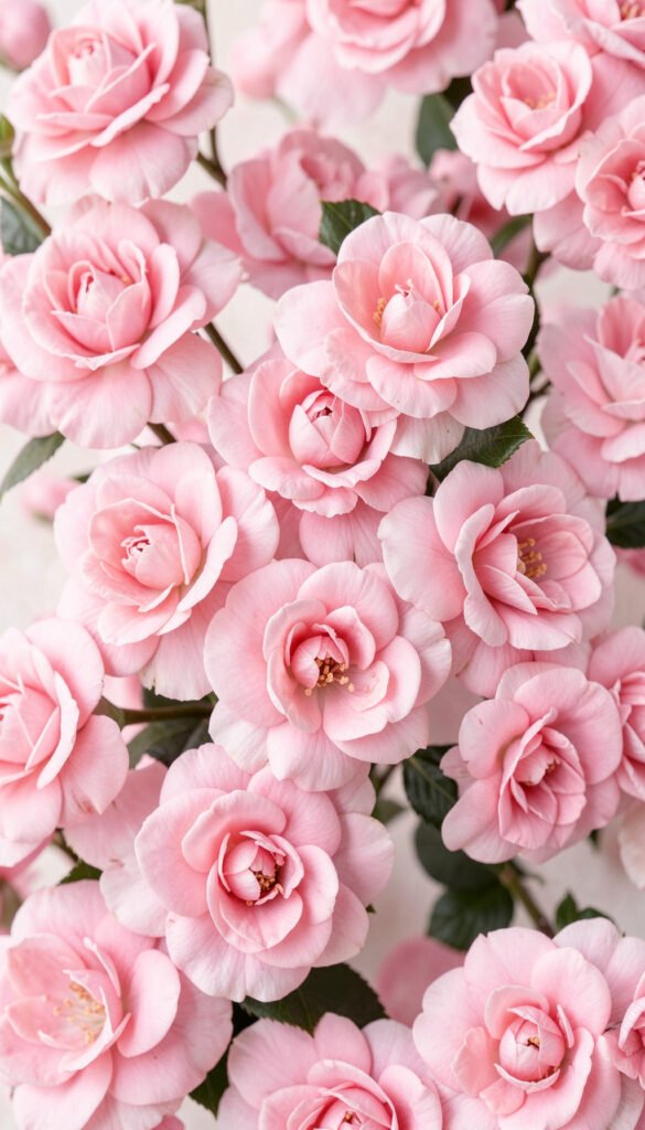 Camelias Rosas - Imágenes de Flores Hermosas para