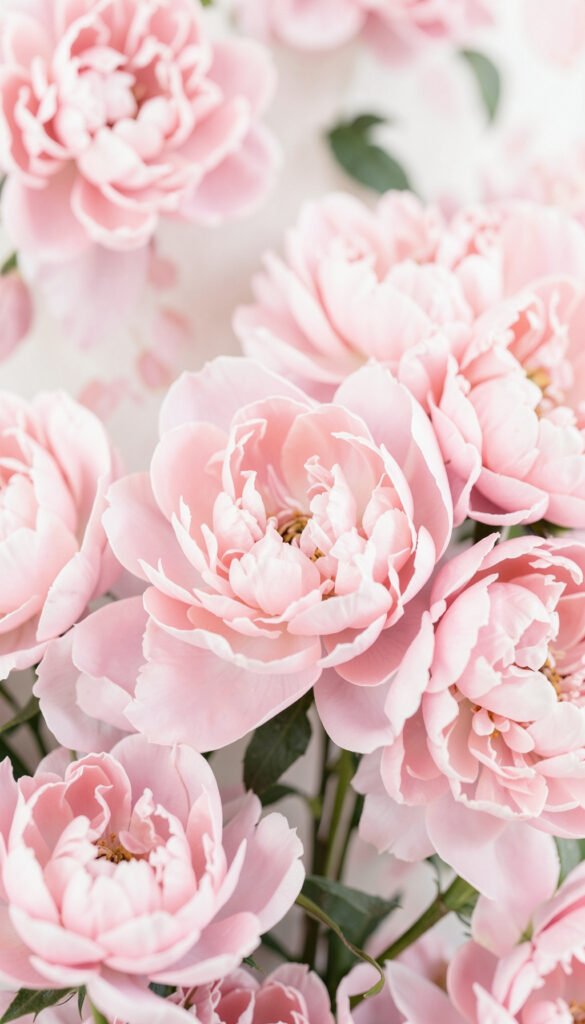 Peonías rosas delicadas - Imágenes de Flores para Estados