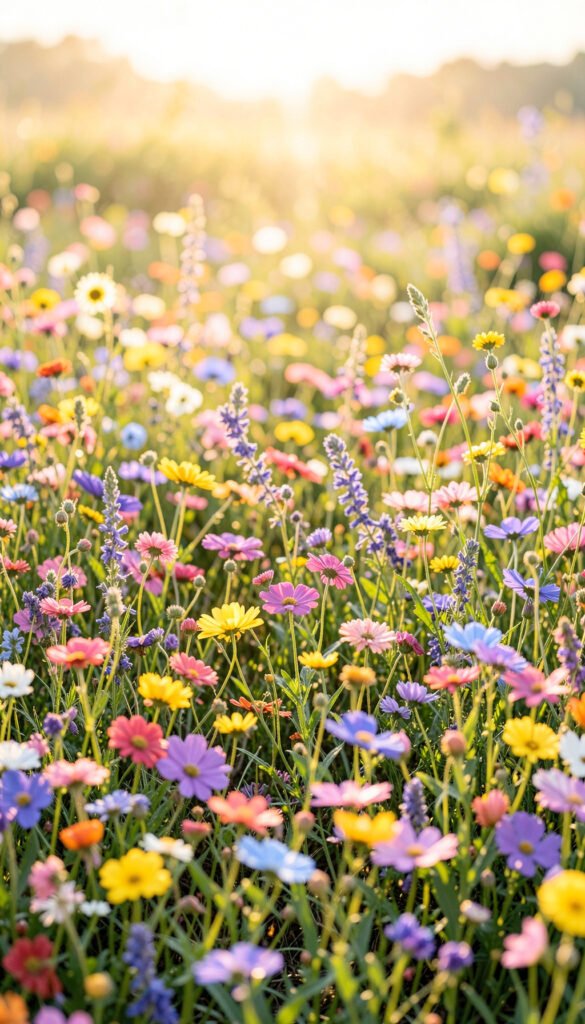 Flores silvestres en pradera - Imágenes de Flores para Estados