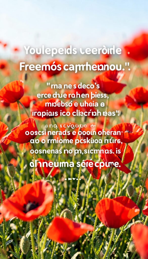 Amapolas y Libertad - Flores para Mujeres con Frases