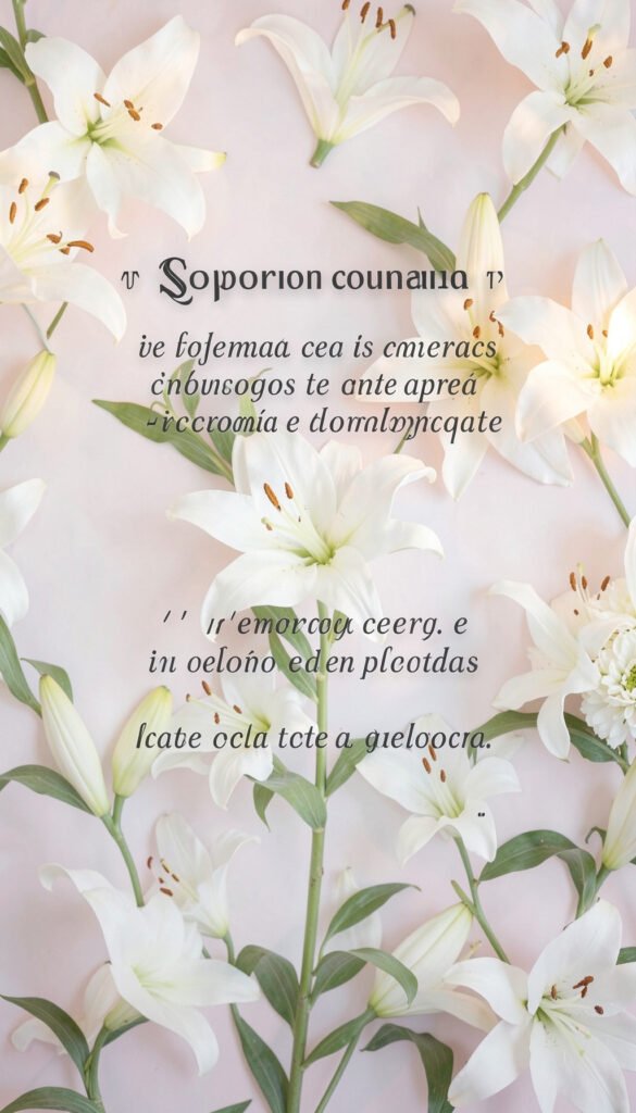 Lirios y Resiliencia - Flores para Mujeres con Frases