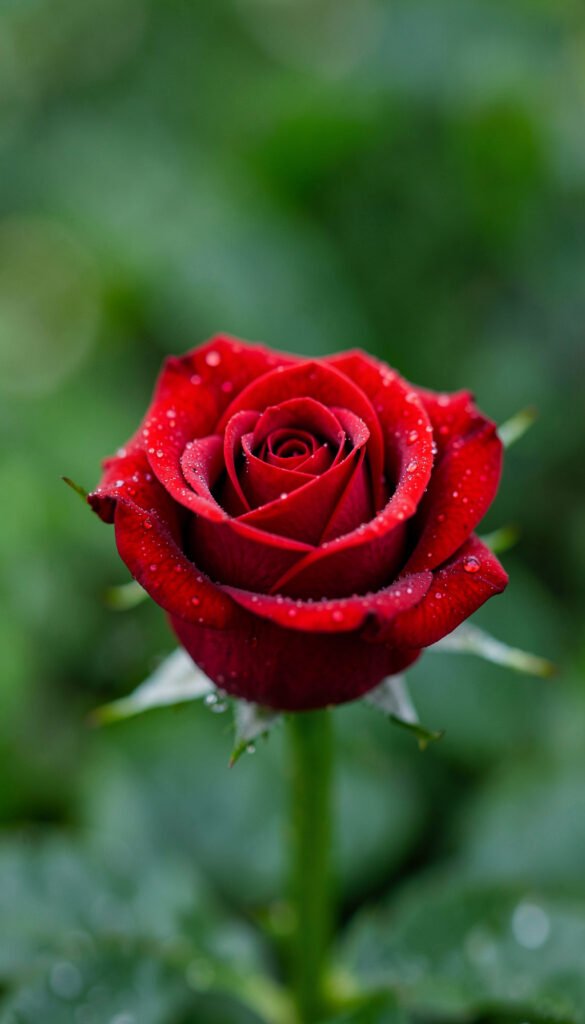Rosa en primer plano - Imágenes de flores naturales 4K