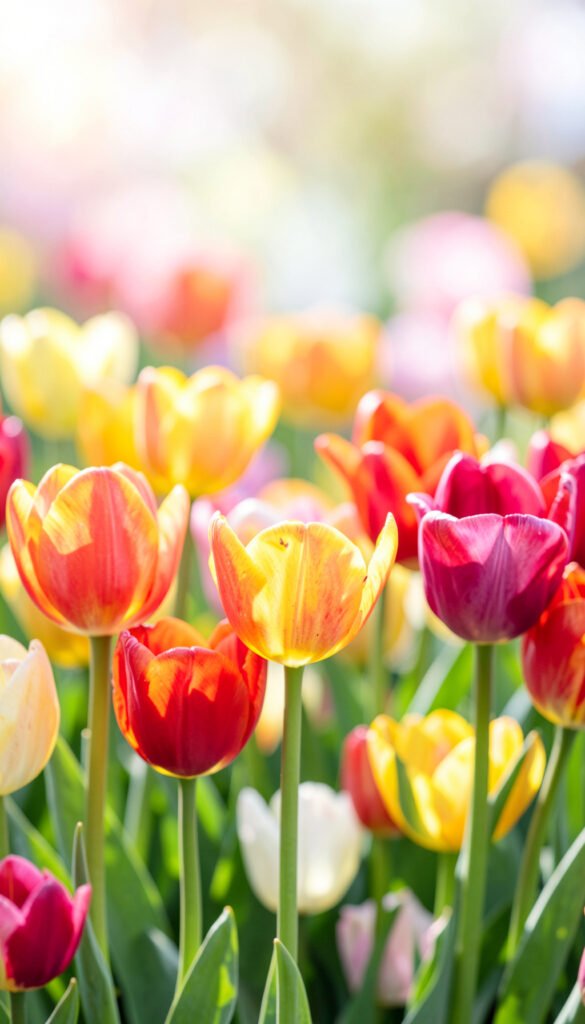 Tulipanes Coloridos - Flores Hermosas para Descargar Gratis