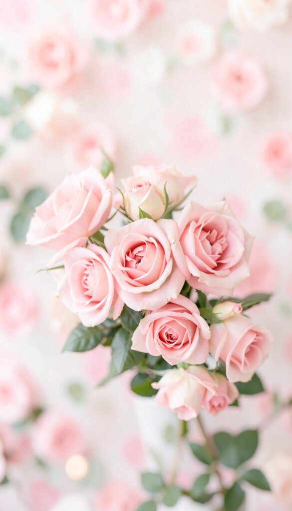 Rosas Rosadas Delicadas - Flores para Enviar por WhatsApp