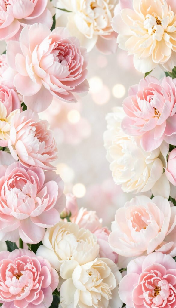 Peonías en Tonos Pastel - Flores para Enviar por WhatsApp