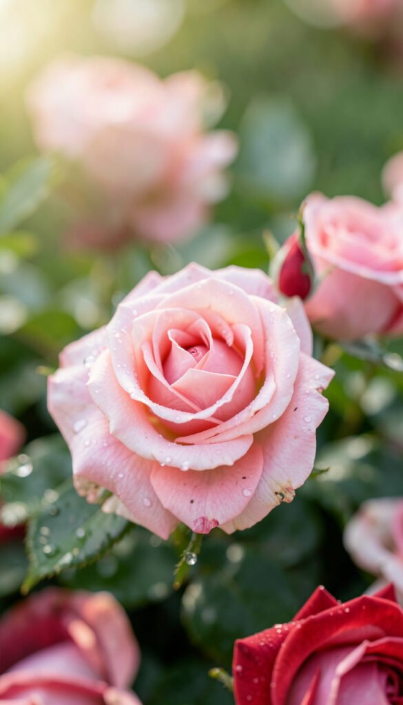 Rosas en Amanecer - Imágenes de Flores Bonitas para