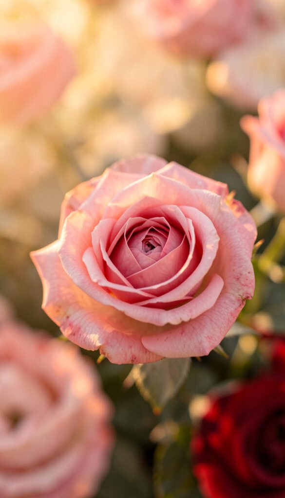Rosas en Atardecer - flores lindas y románticas