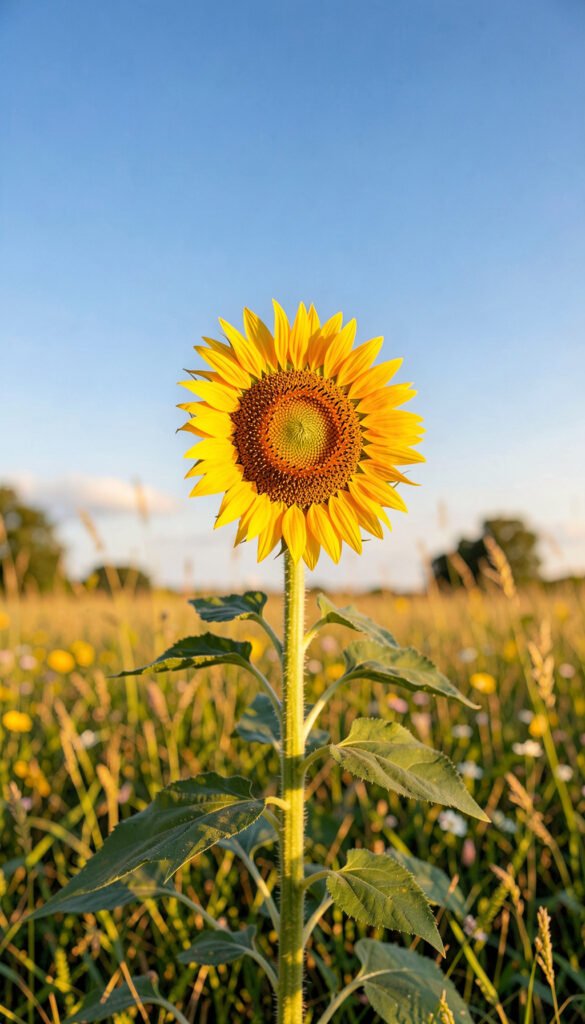 Girasol Solitario - flores lindas y románticas