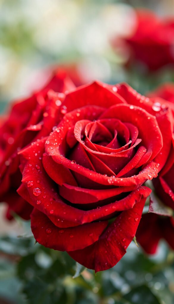 Rosas Rojas en Primer Plano - Galería de Imágenes de Flores