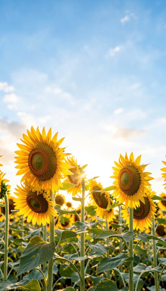 Girasoles Bajo el Sol - Galería de Imágenes de Flores