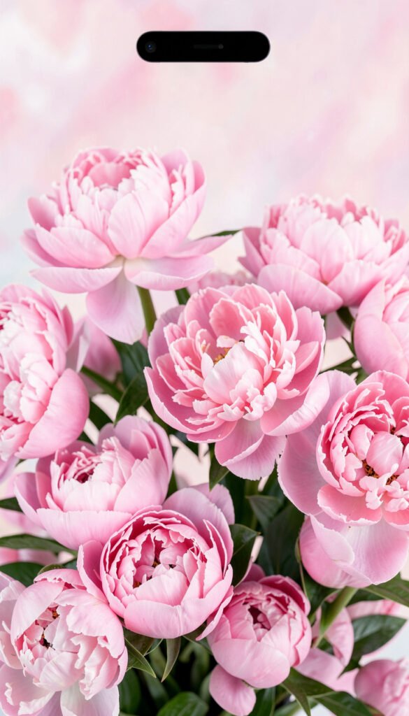 Peonías Rosadas - Galería de Imágenes de Flores