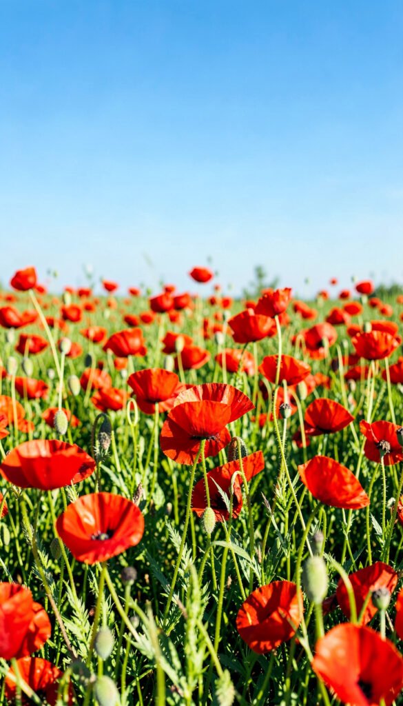 Amapolas Rojas Silvestres - Galería de Imágenes de Flores