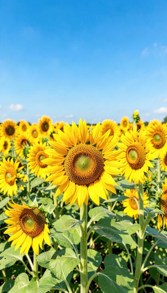 Campo de Girasoles - Flores HD para Fondo de