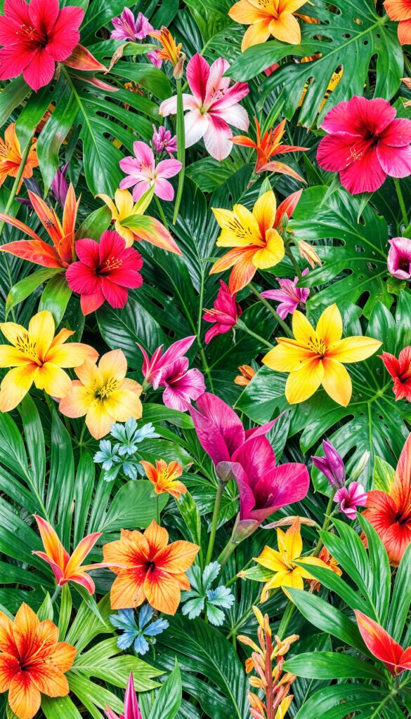 Flores Tropicales Vibrantes - Flores HD para Fondo de