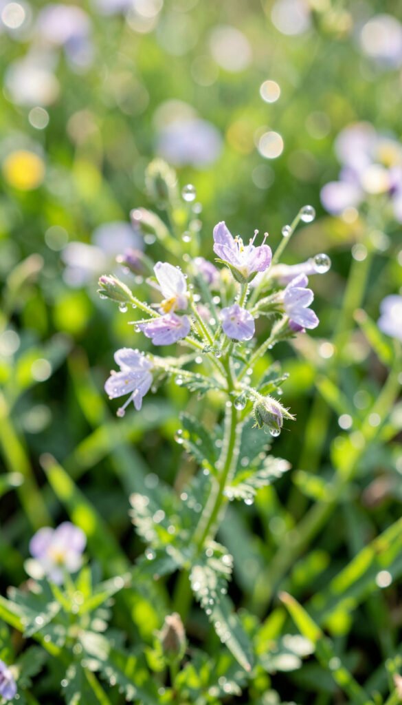 Flor Silvestre con Rocío - Flores HD para Fondo de