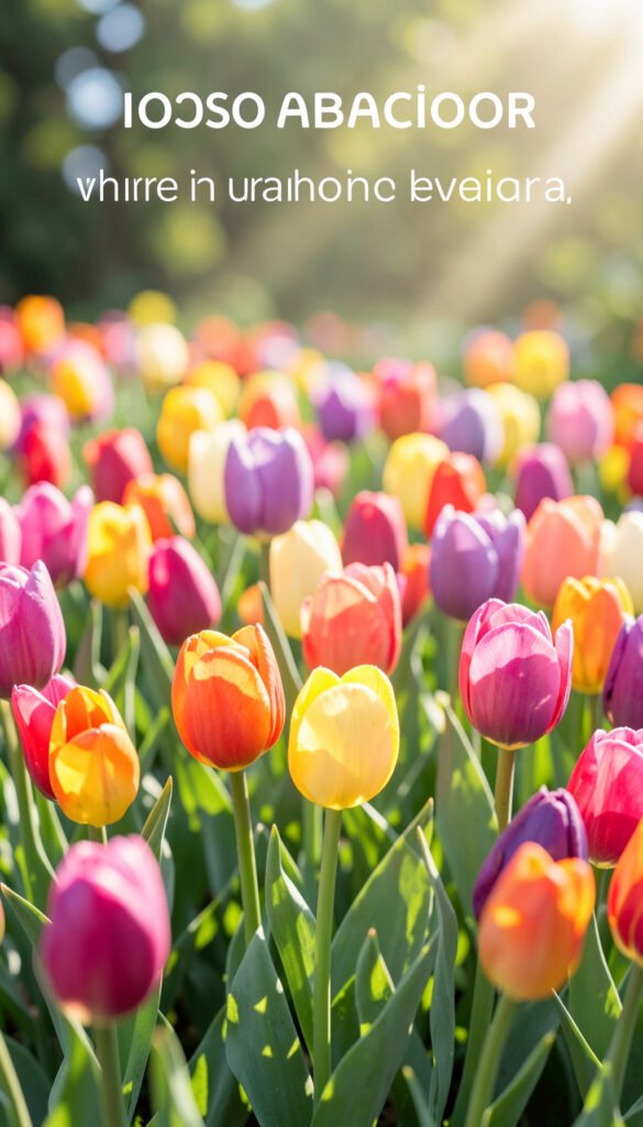 Tulipanes y Esperanza - Imágenes de Flores para Mujeres