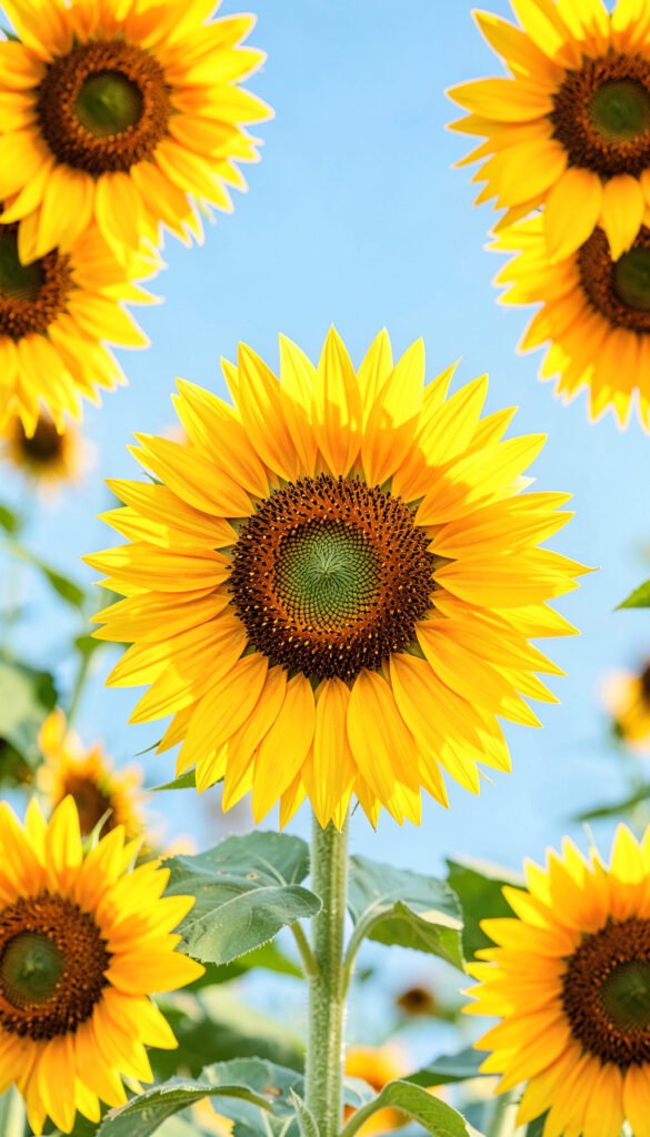 Girasoles Brillantes - Flores Hermosas y Elegantes para
