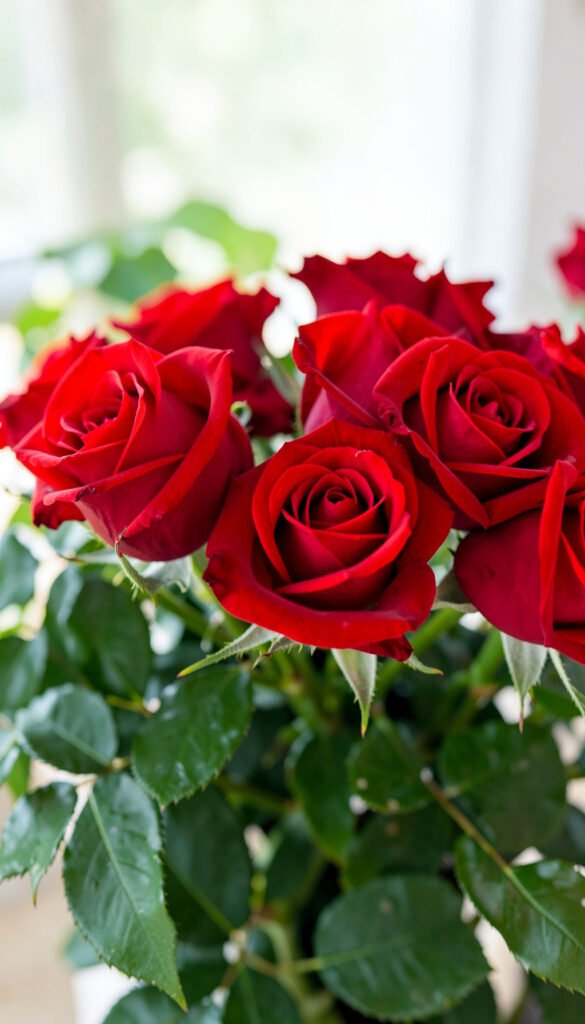 Rosas Rojas Clásicas - Imágenes de Flores para Enviar