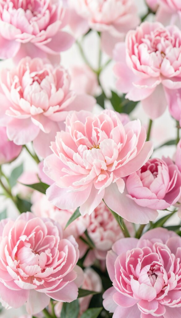 Peonías Rosadas Románticas - Imágenes de Flores para Enviar