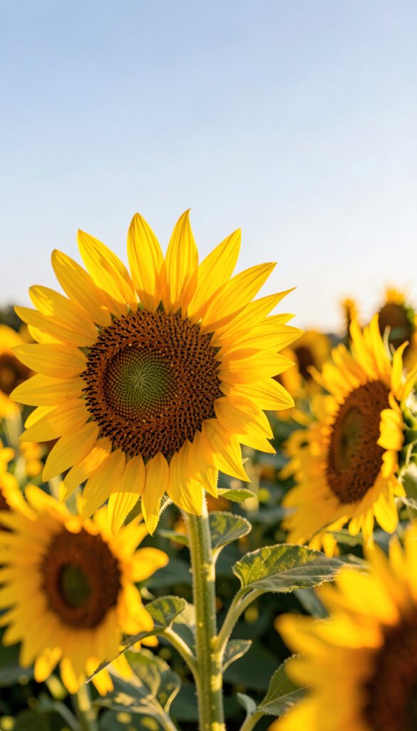 Girasoles Bajo el Sol - Imágenes de Flores HD para