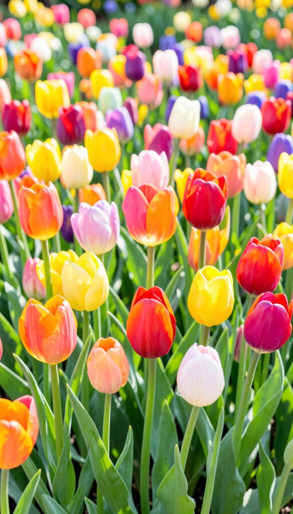 Tulipanes Multicolor - Imágenes de Flores HD para