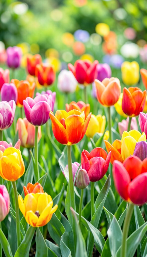 Tulipanes de Colores Vibrantes - imágenes de flores hermosas