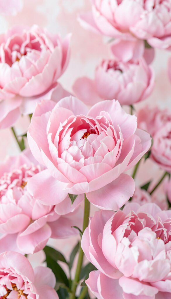 Peonías Rosadas en Primer Plano - imágenes de flores hermosas