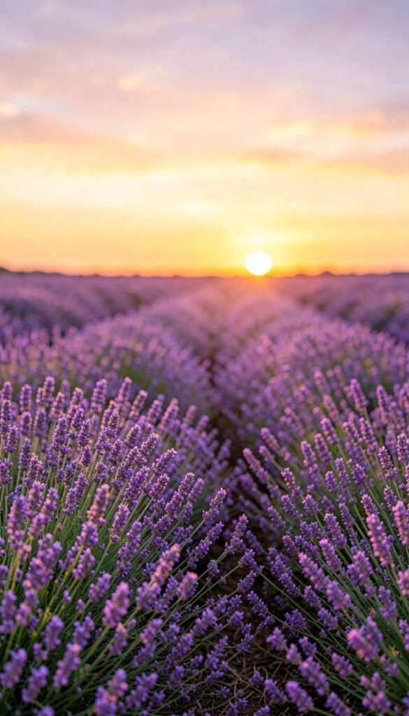 Campo de Lavandas en Flor - imágenes de flores hermosas