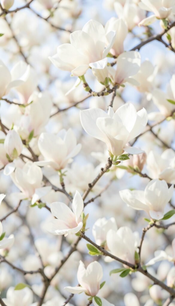 Magnolias Blancas en Flor - imágenes de flores hermosas