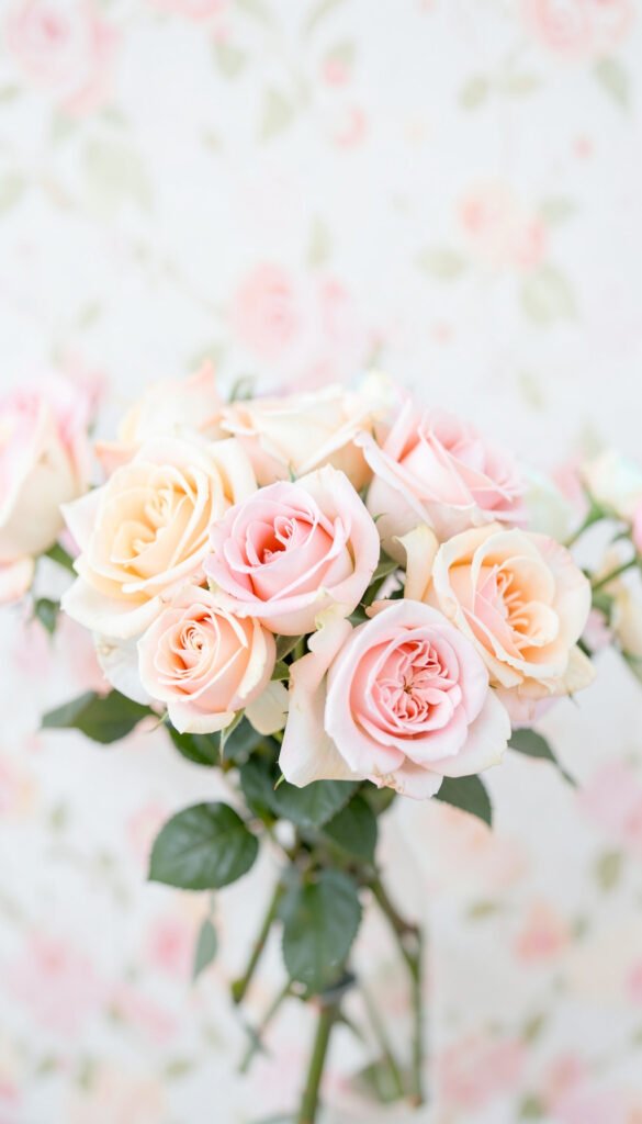 Rosas Pastel Delicadas - Flores Bonitas para Perfil y