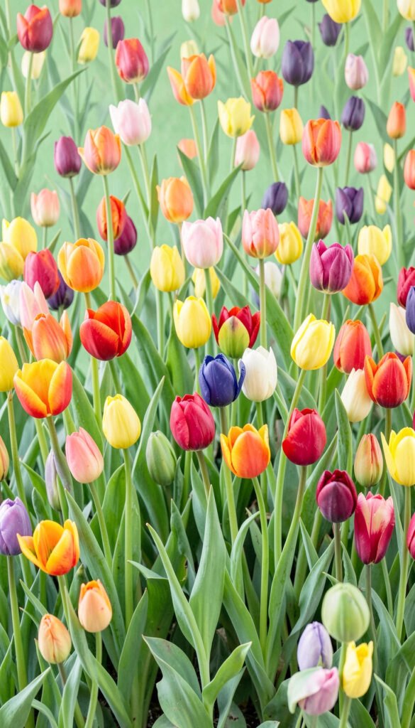Tulipanes de Colores - Flores Bonitas para Perfil y
