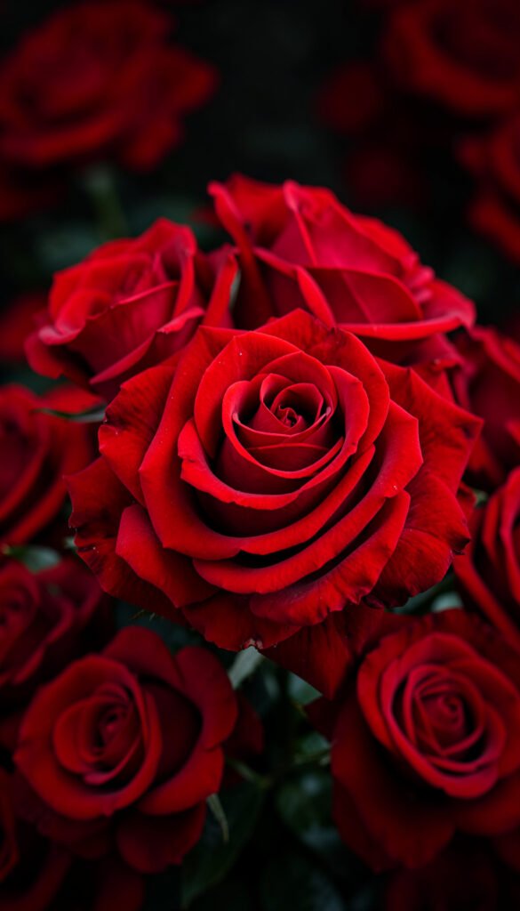 Rosas Rojas Elegantes - Imágenes de Flores para WhatsApp