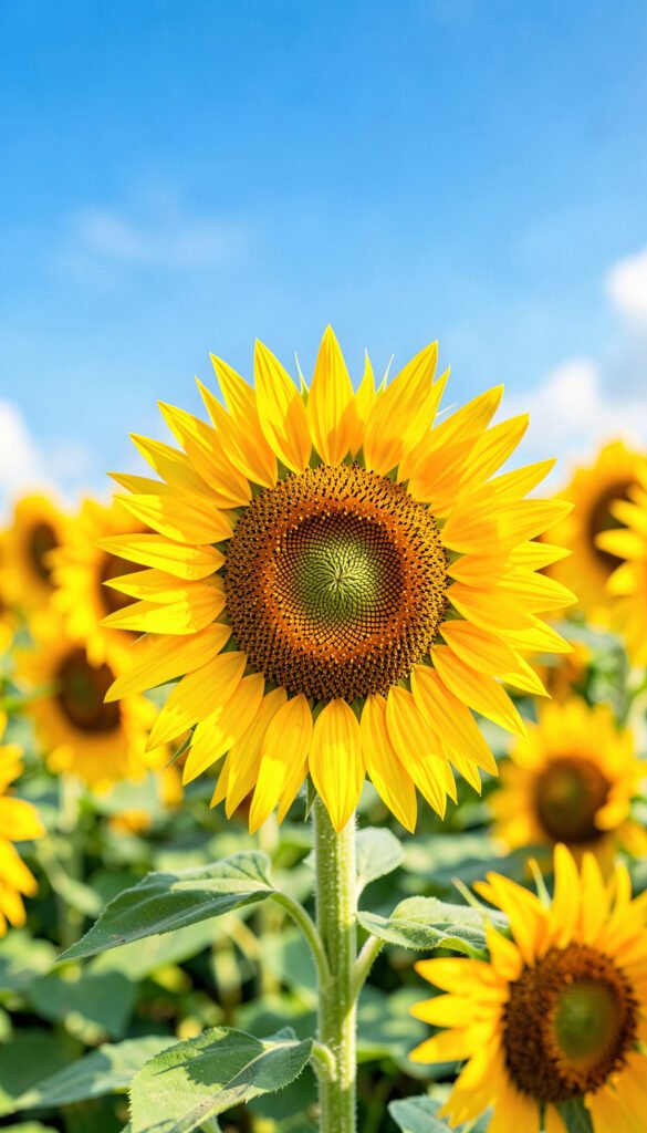 Girasoles Luminosos - Imágenes de Flores para WhatsApp