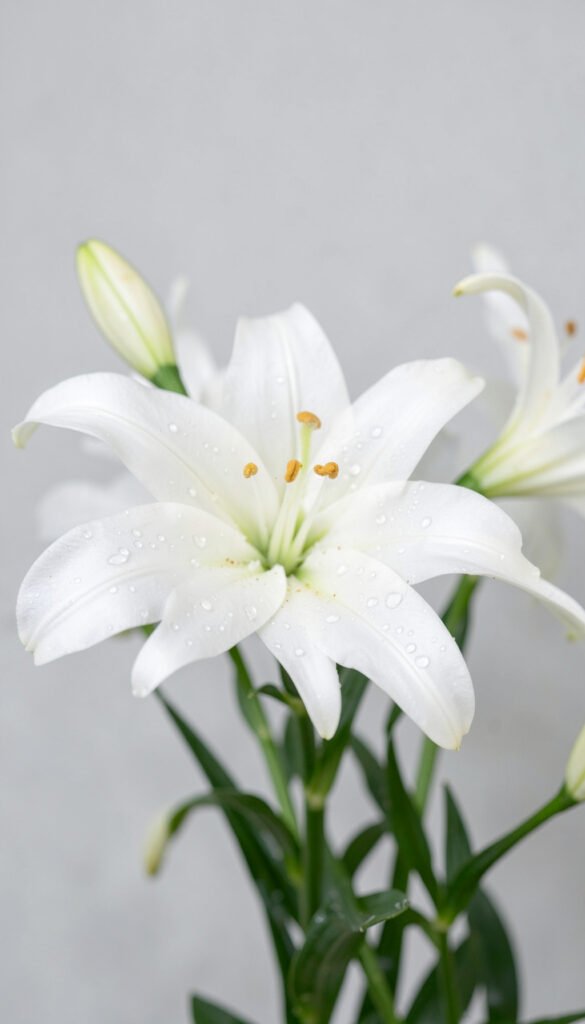 Lirios blancos puros - Flores de Amor para Dedicar