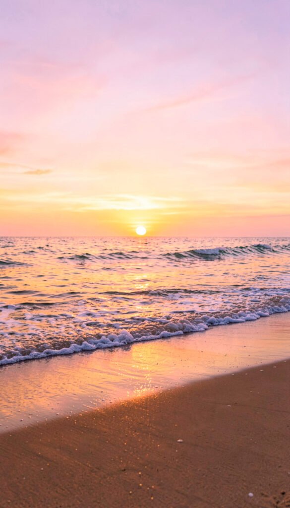 Atardecer en la Playa - imágenes bonitas HD gratis