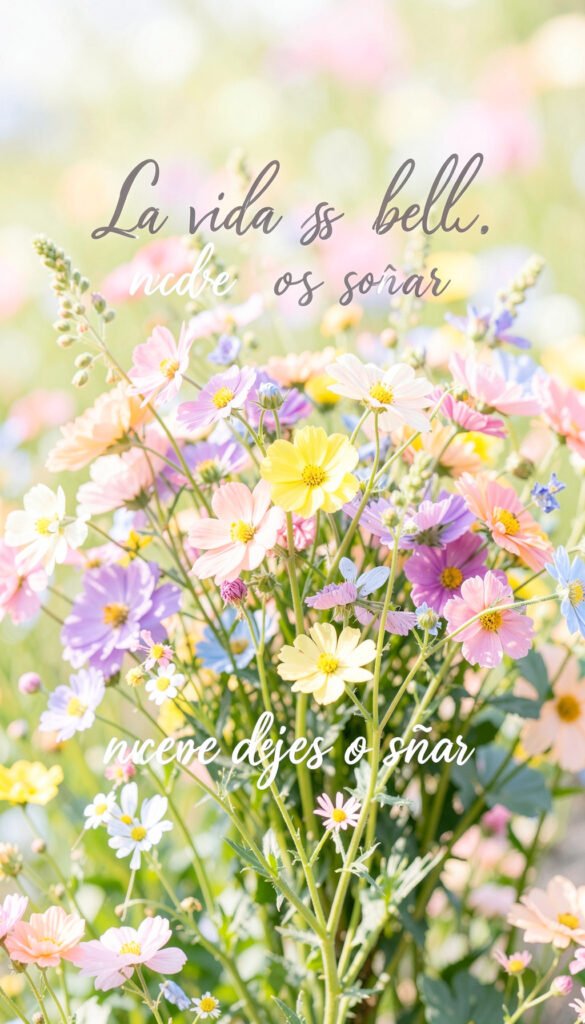 Flores y Esperanza - Imágenes con Frases Bonitas para