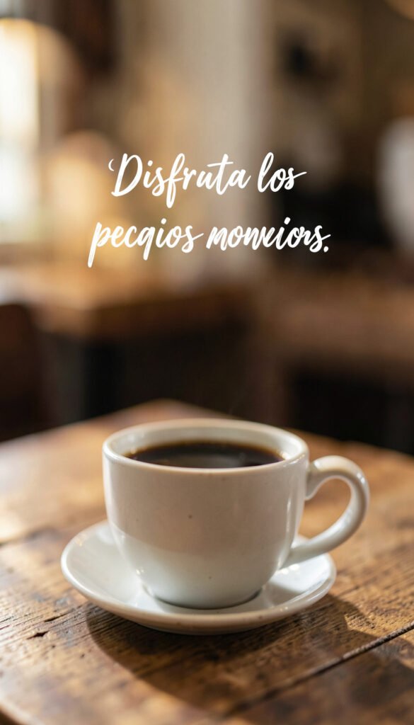 Tarde de Café y Reflexión - Imágenes con Frases Bonitas para