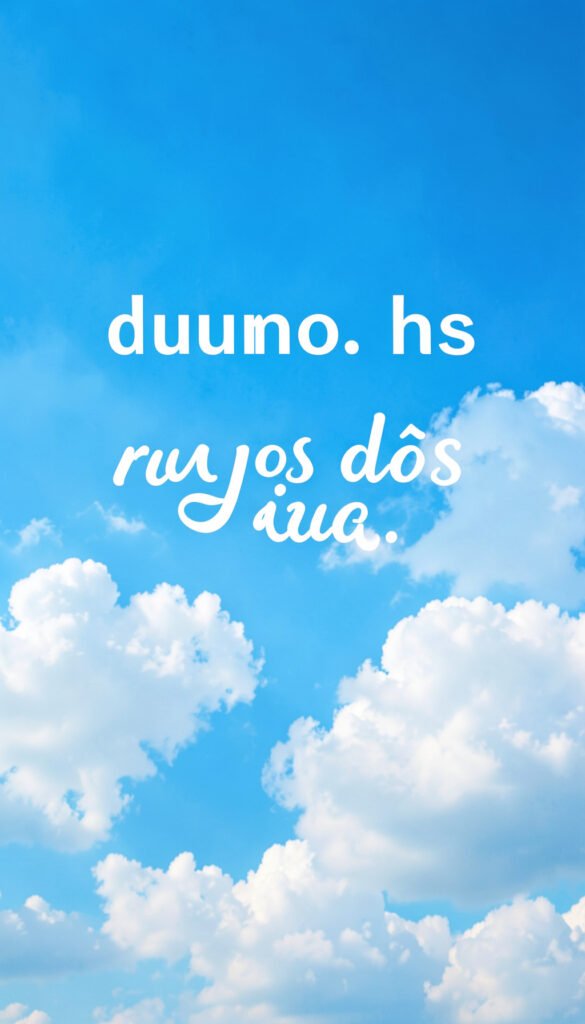 Cielo azul y nubes esponjosas - imágenes de buenos días