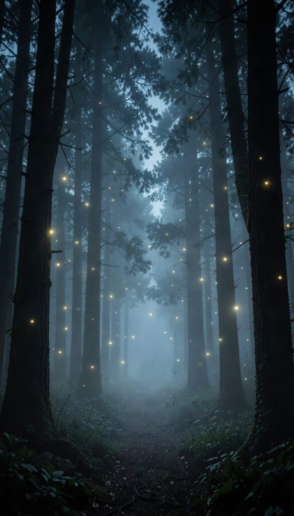 Bosque Encantado de Noche - Imágenes de Buenas Noches para