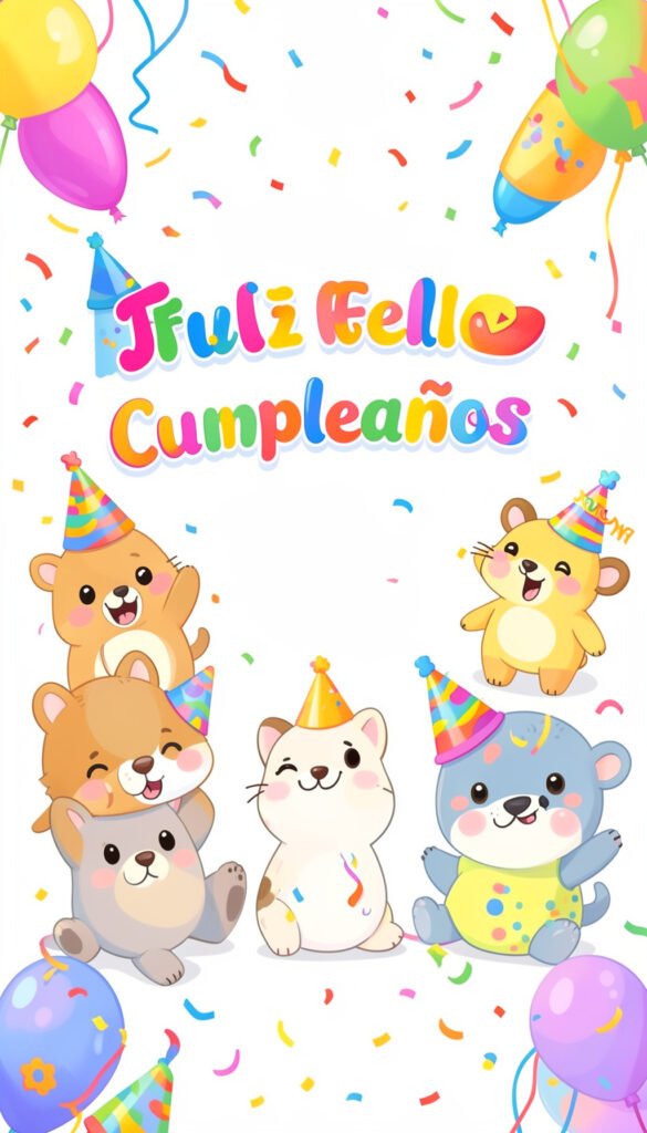Animales Divertidos de Fiesta - imágenes de feliz cumpleaños