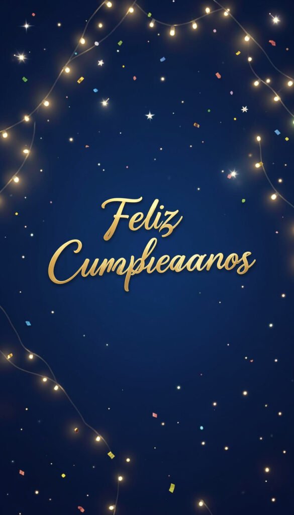 Estrellas y Luces de Cumpleaños - imágenes de feliz cumpleaños